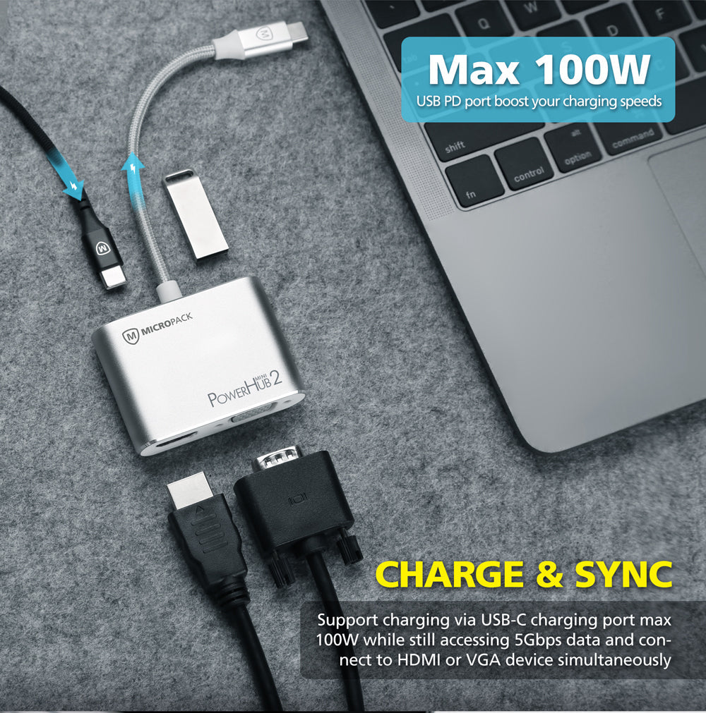 Wholesale USB C to 4 Ports VGA Adapter MDC-4V