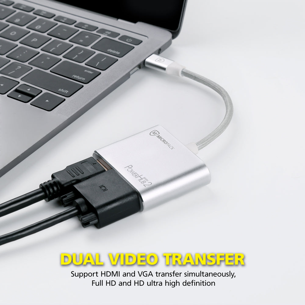 Wholesale USB C to 4 Ports VGA Adapter MDC-4V