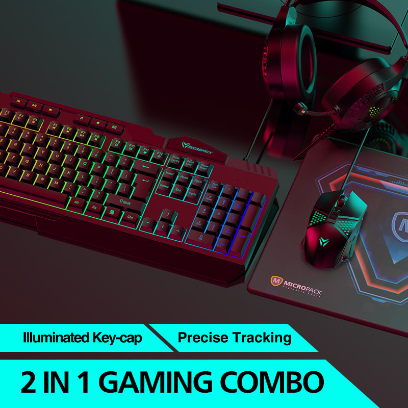 Wired Backlit Gaming Keyboard and Mouse Combo GC-30