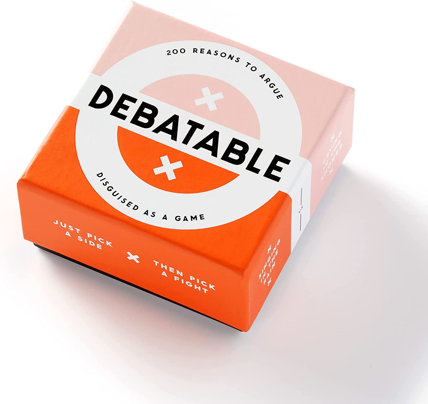 Brass Monkey Debatable Game Set;200 Two-Sided Game Cards for Things to Argue About