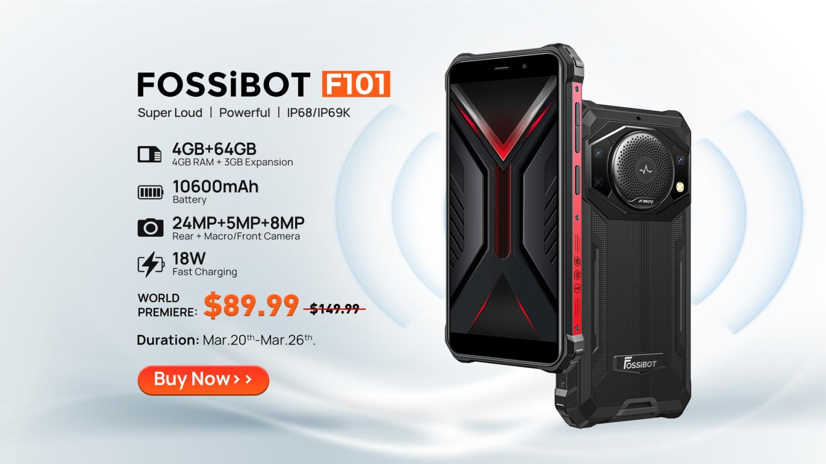 FOSSiBOT Unveils New Flagship Rugged Smartphone FOSSiBOT F102 