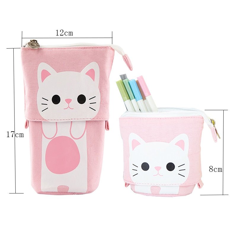 Adorable Cat Themed Slide Down Pencil Case