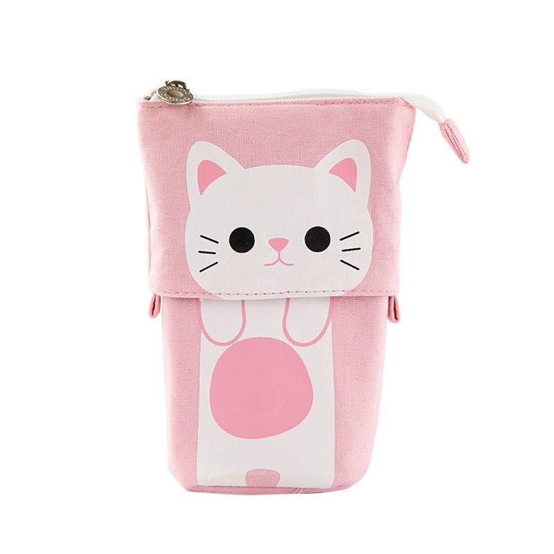 Adorable Cat Themed Slide Down Pencil Case