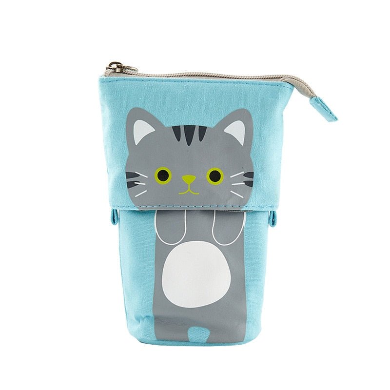 Adorable Cat Themed Slide Down Pencil Case