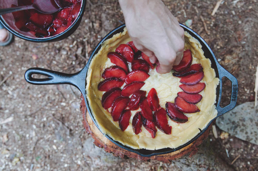 Autumn Plum Skillet Tart