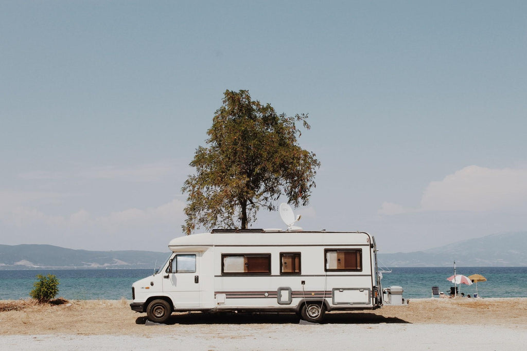 RV camping on the beach