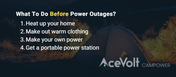 What To Do Before Power Outages - AceVolt Campower 