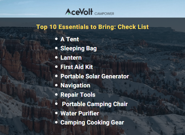 Top 10 to bring to a RV camping - Acevolt campower 700