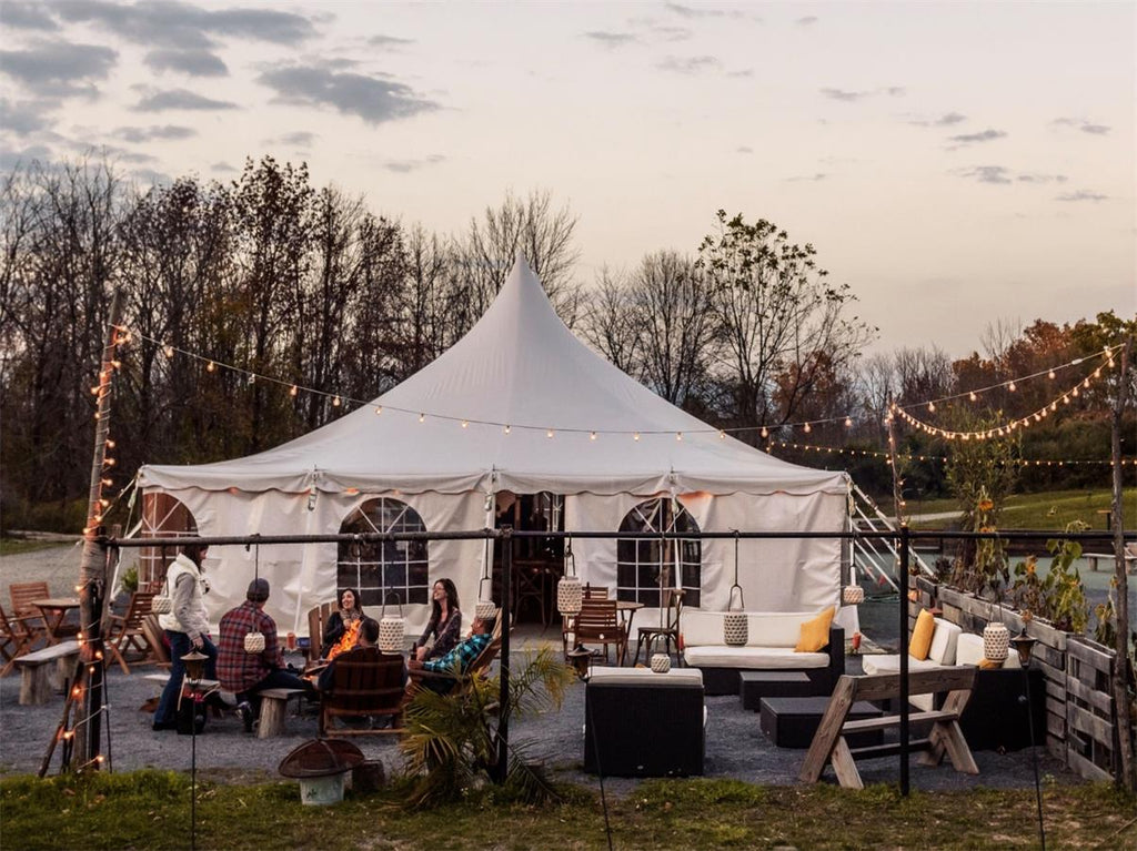 firelight camp-glamping spot in New York