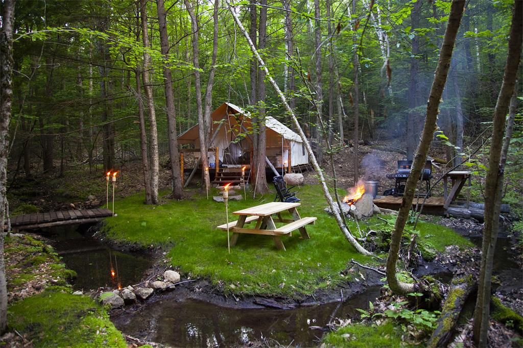 hemlock camp in adirondacks- glamping spot in New York