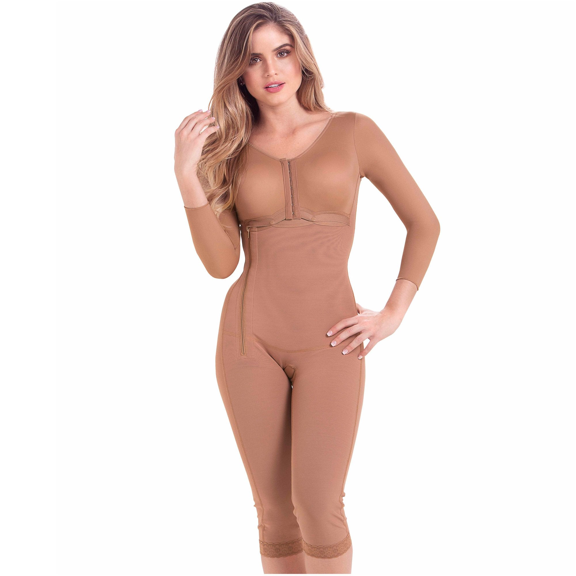 Full Body Shapewear Fajas With Sleeves