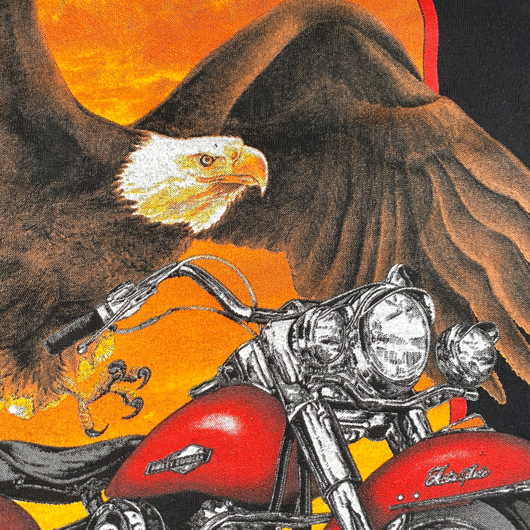 Vintage 1996 Harley Davidson Eagle Motorcycle T-Shirt