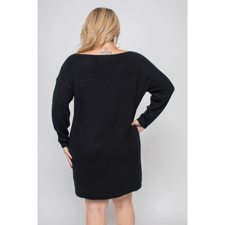 Boatneck Sweater Dress