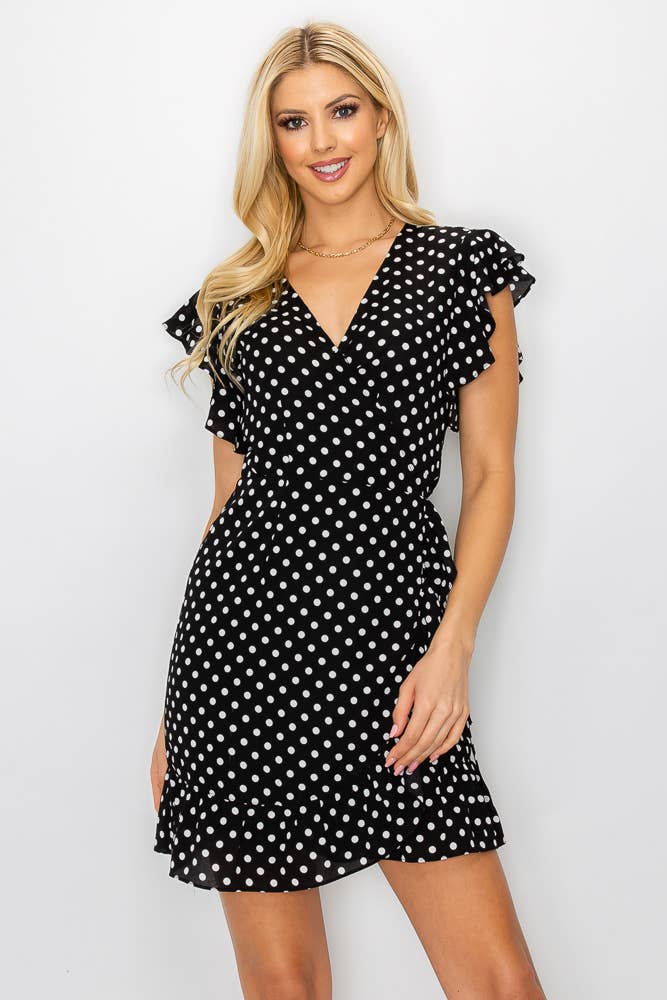 Polkadot Wrap Dress