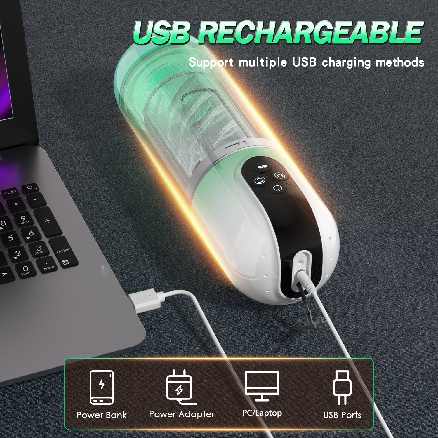 Aierle Masturbation cup for men rotating sucking water bath penis male adult toys11