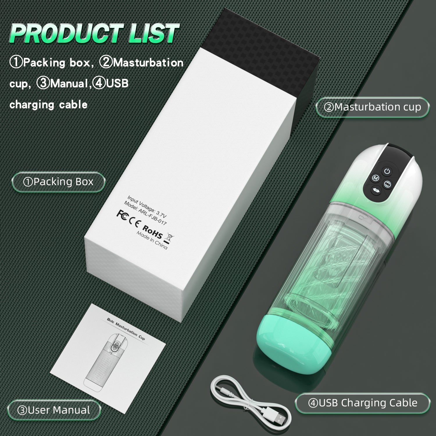 Aierle Masturbation cup for men rotating sucking water bath penis male adult toys12