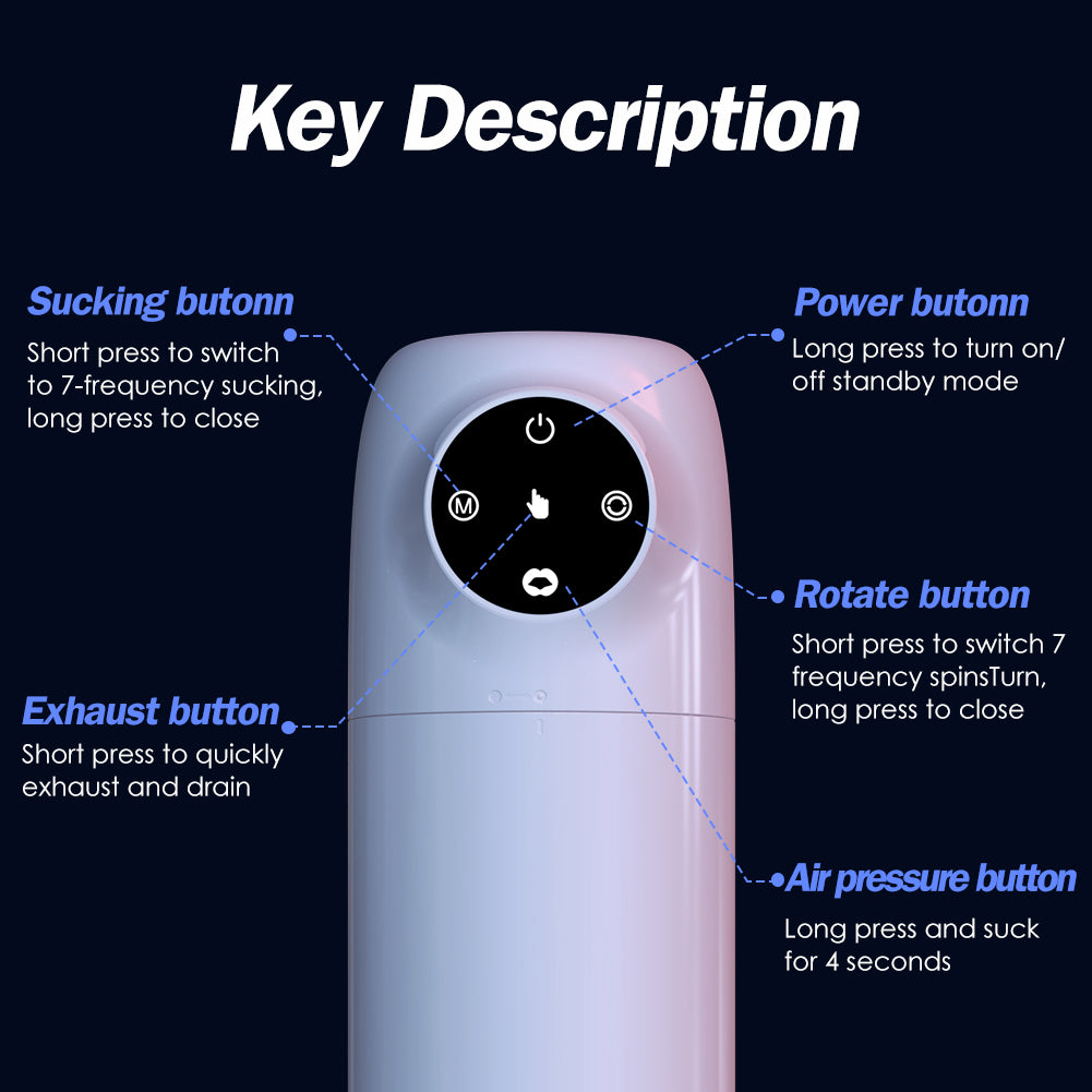 Aierle Shower masturbation suck penis in mouth stimulates the penis and glans voice heating cup10