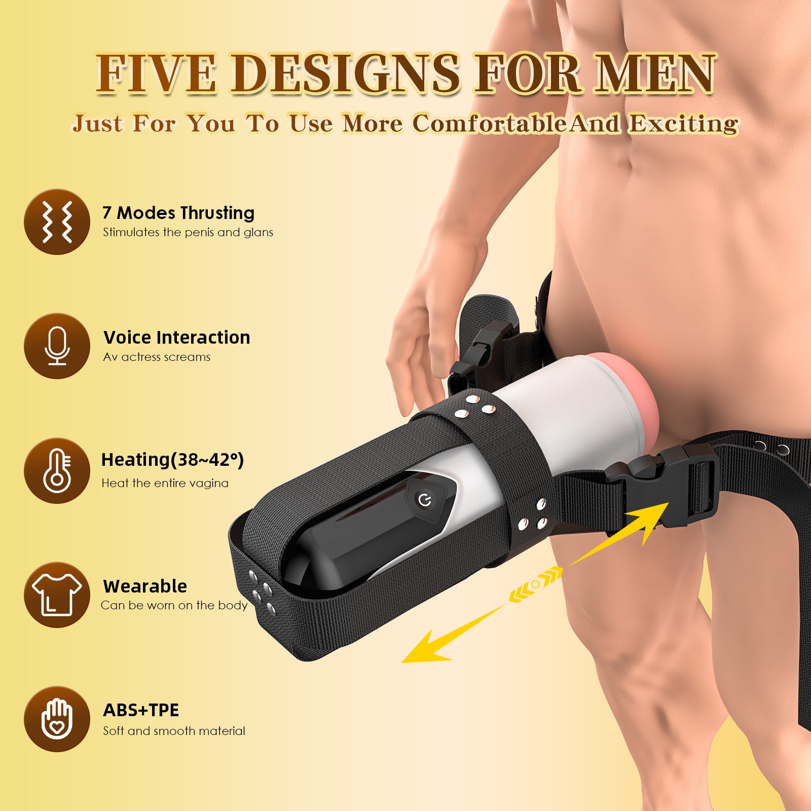 Aierle Thrusting stimulates the penis and glans voice heating masturbation for man 2