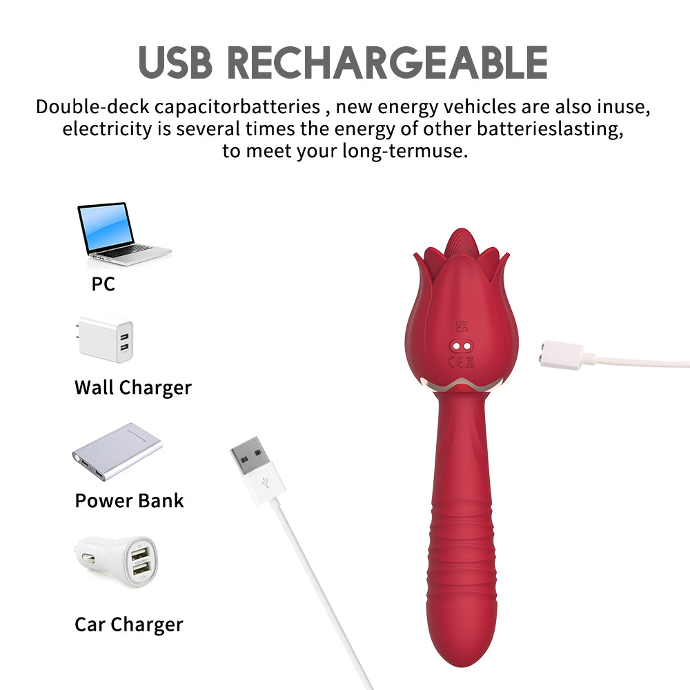 HGOD III Tongue licking telescopic vibrator G point sex massager (6)