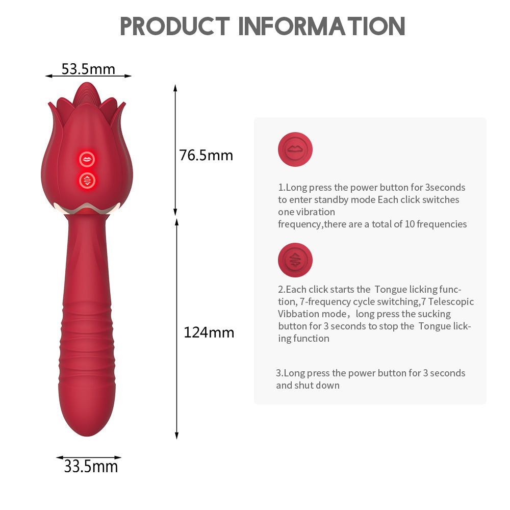 HGOD III Tongue licking telescopic vibrator G point sex massager (7)