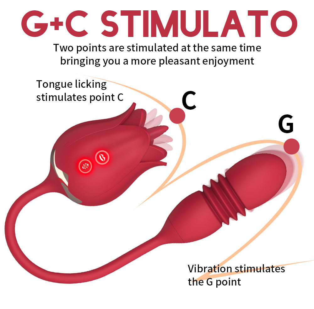 HGOD II Tongue licking stimulates point c vibration stimulates G point vibrator (2)