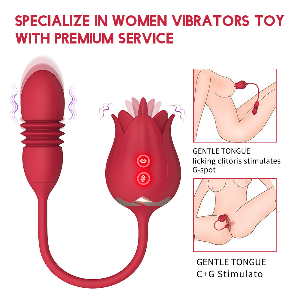 HGOD II Tongue licking stimulates point c vibration stimulates G point vibrator (5)