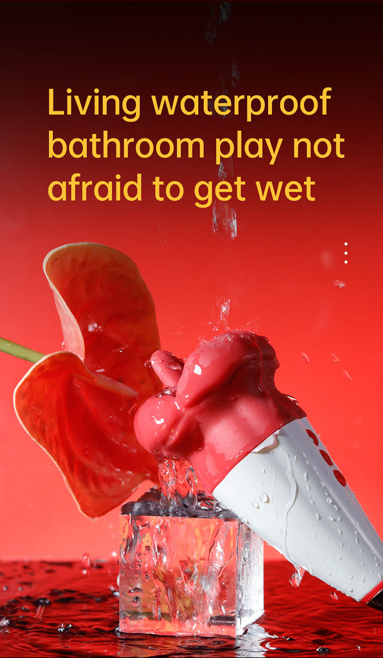 Kiss from a Rose Pro Red Lips 2 generation vibrate tongue lick sway female sex toy14