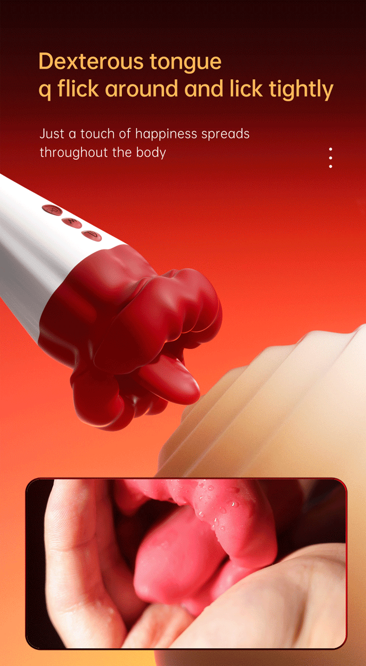 Kiss from a Rose Pro Red Lips 2 generation vibrate tongue lick sway female sex toy24