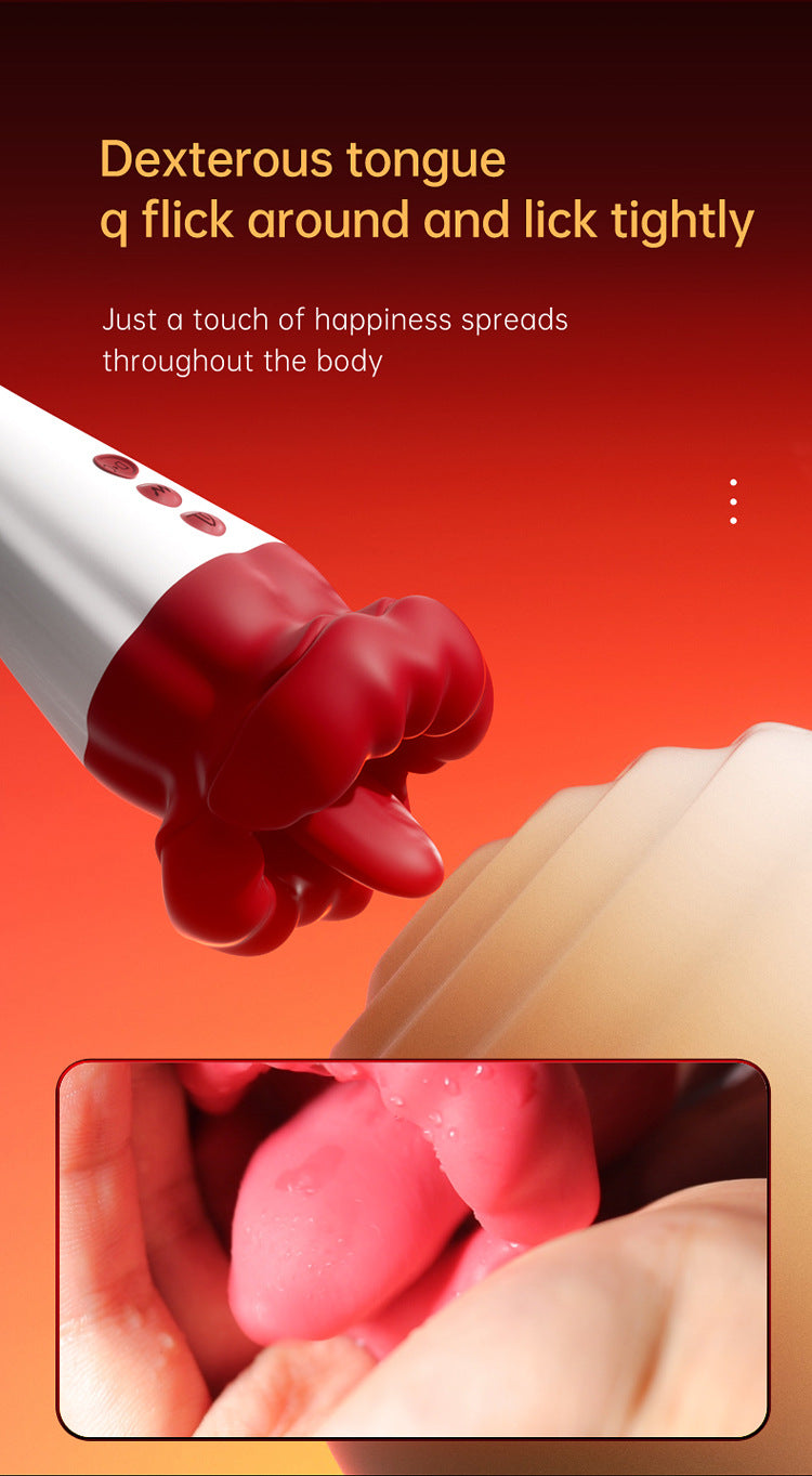 Kiss from a Rose Pro Red Lips 2 generation vibrate tongue lick sway female sex toy8