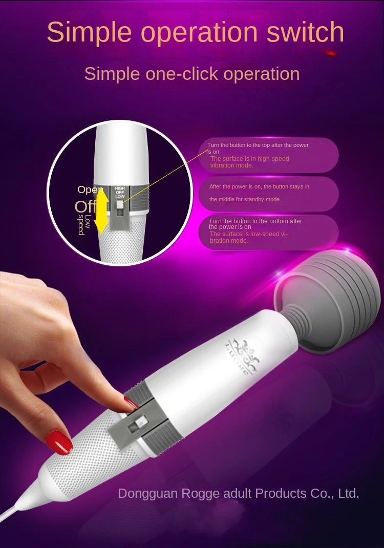 LUOGE Speeds vagina vibrator Masturbator G-Spot Magic Wand-6
