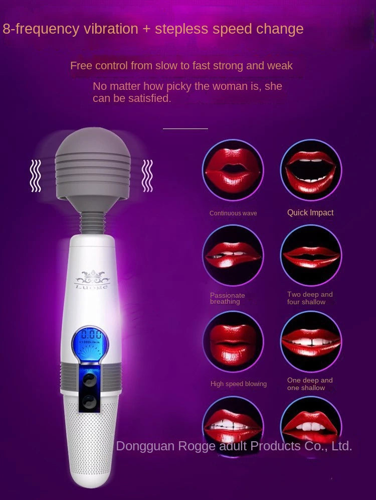 LUOGE Speeds vagina vibrator Masturbator G-Spot Magic Wand-8