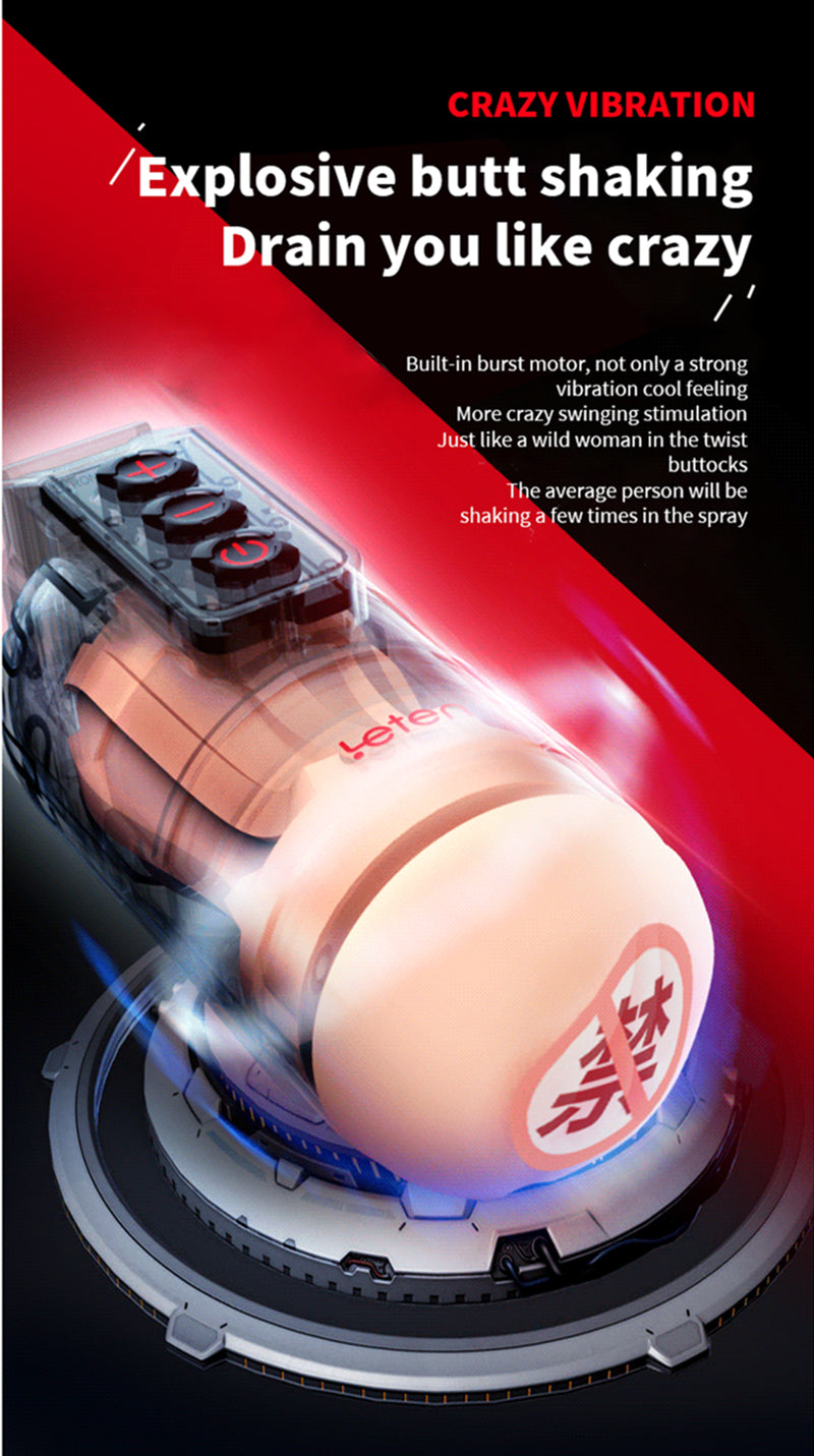 Leten Grenade APP Remote Control Vibrating Male Masturbators-5