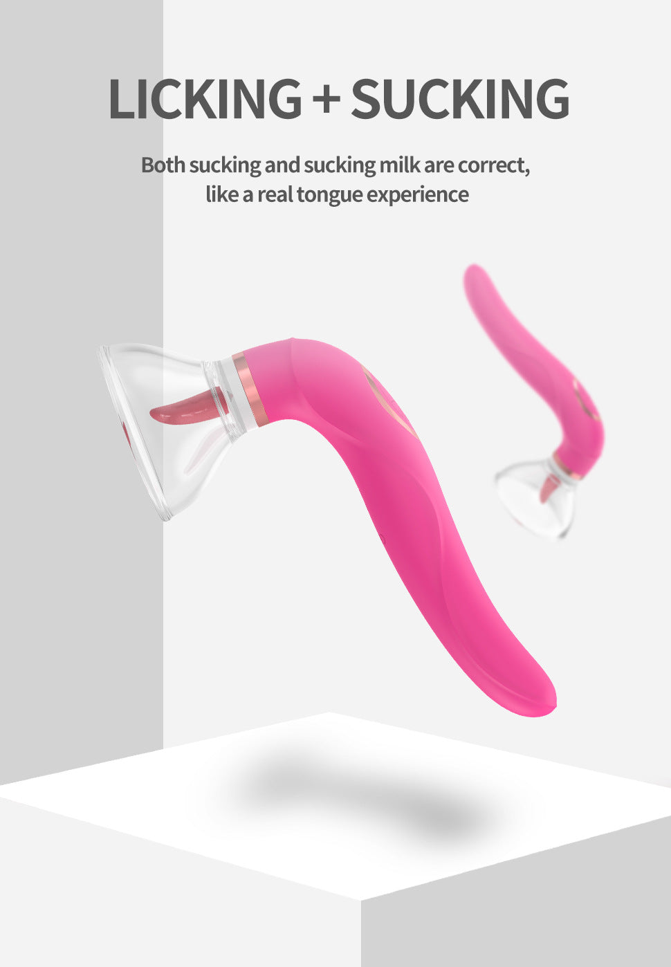 Licking+sucking shake simulate 10 frequency 10 modes vibrator-2