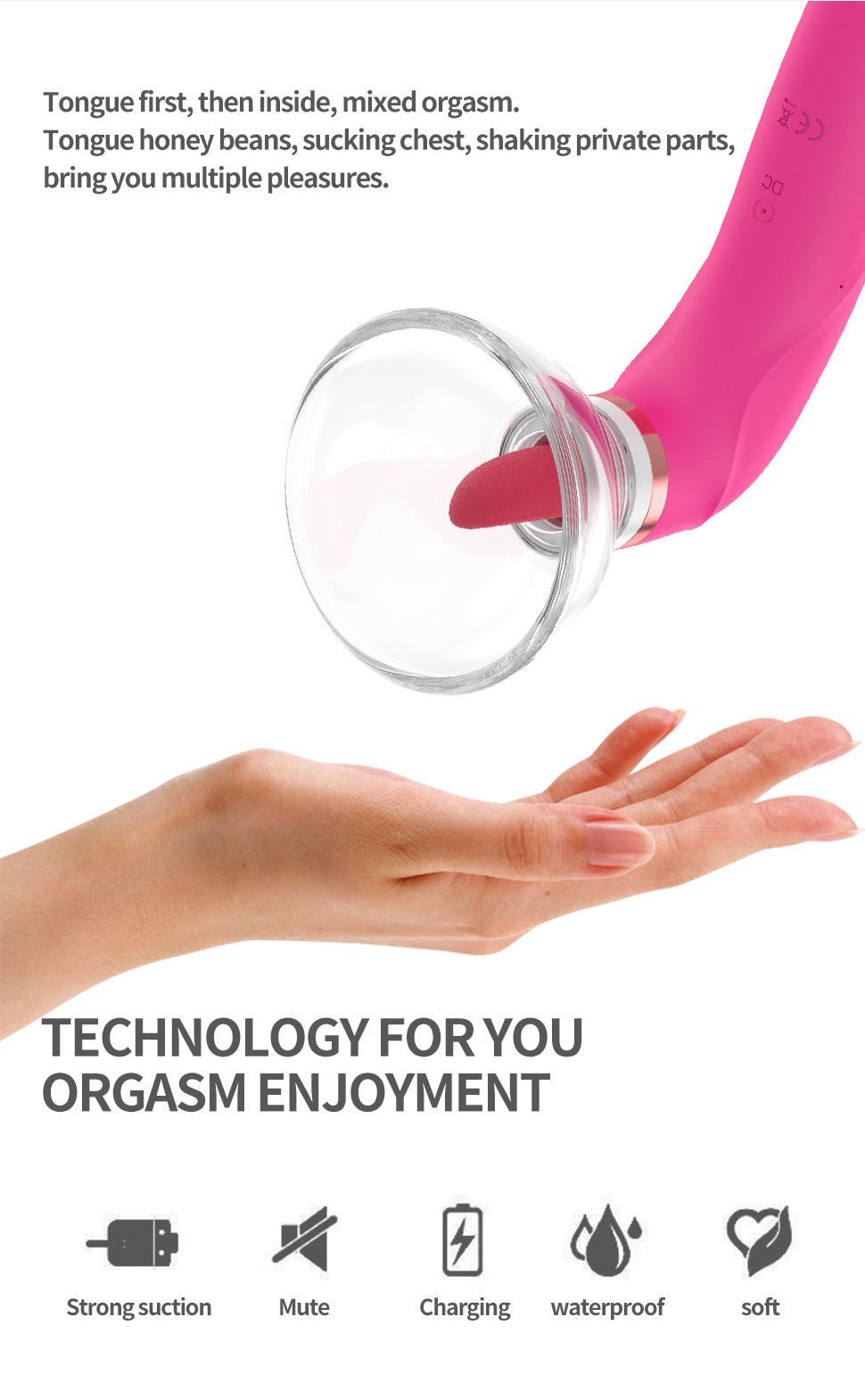 Licking+sucking shake simulate 10 frequency 10 modes vibrator-7