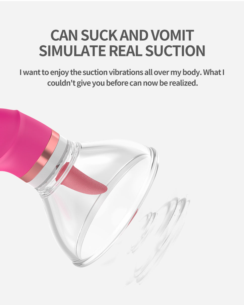 Licking+sucking shake simulate 10 frequency 10 modes vibrator-8