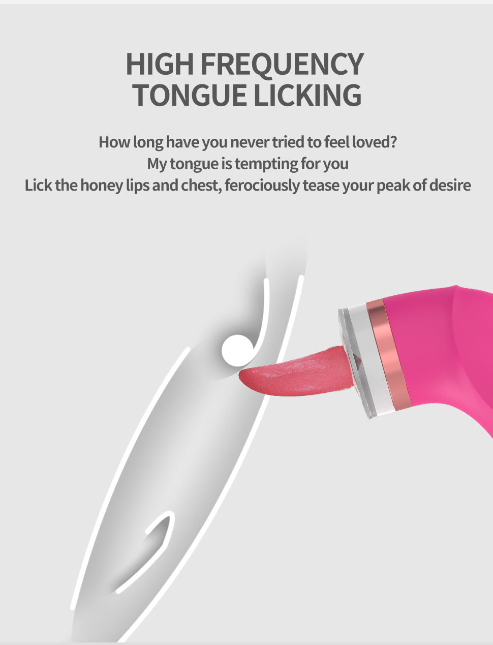 Licking+sucking shake simulate 10 frequency 10 modes vibrator-9