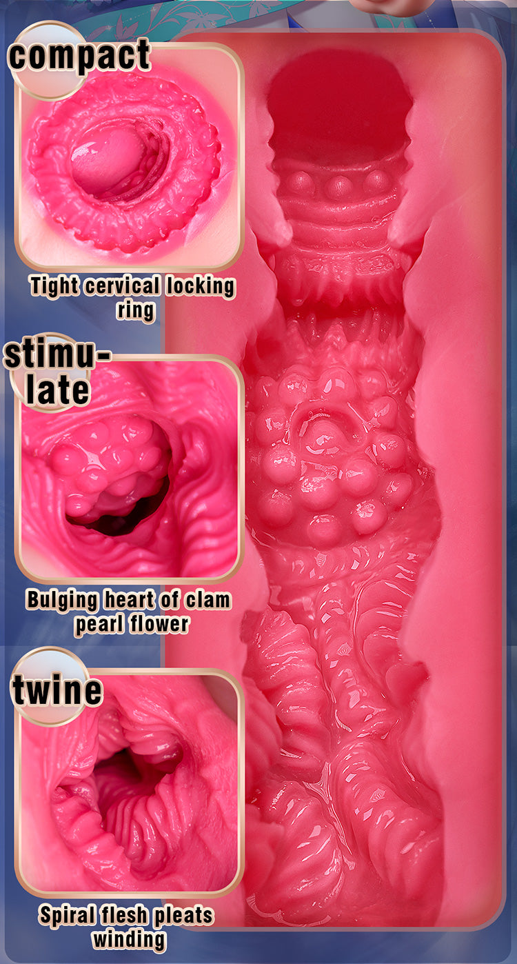 Lulu Male Masturbation cup G-point stimulation honey bean suction cup20