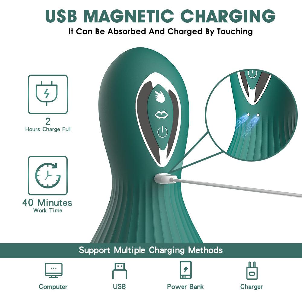 MIYUE cup auto-sucking tongue licking Breast aspirator Nipple clit teasers (9)