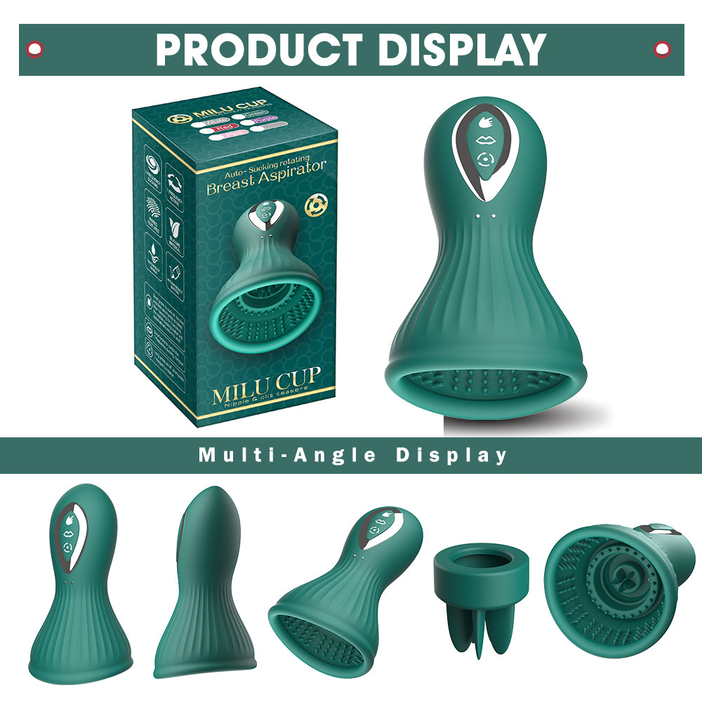 Milu cup Nipple G clit teasers auto-sucking rotating Breast aspirator (11)