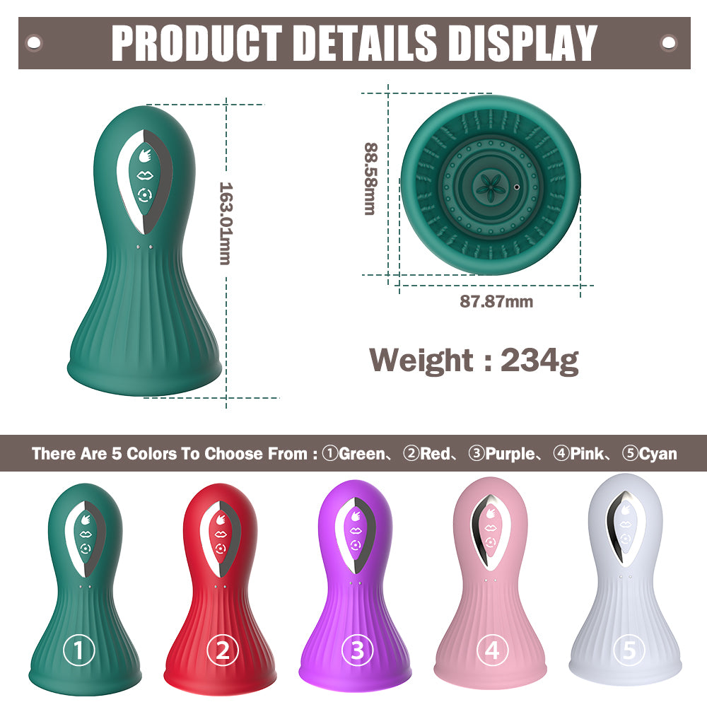 Milu cup Nipple G clit teasers auto-sucking rotating Breast aspirator (7)