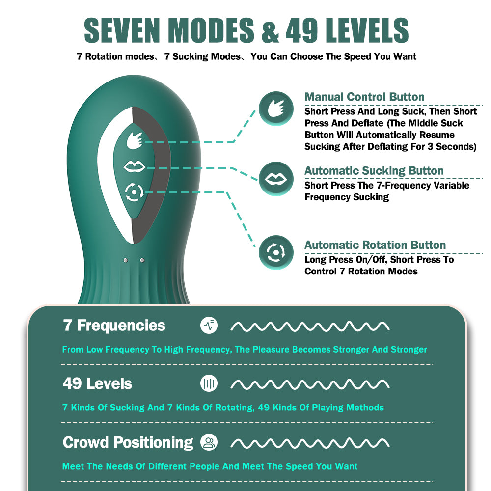 Milu cup Nipple G clit teasers auto-sucking rotating Breast aspirator (8)