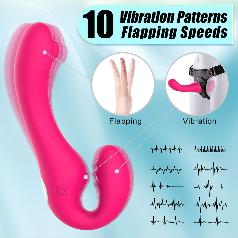 Roma-S Flapping strapless strap-on vbrator App control (3)