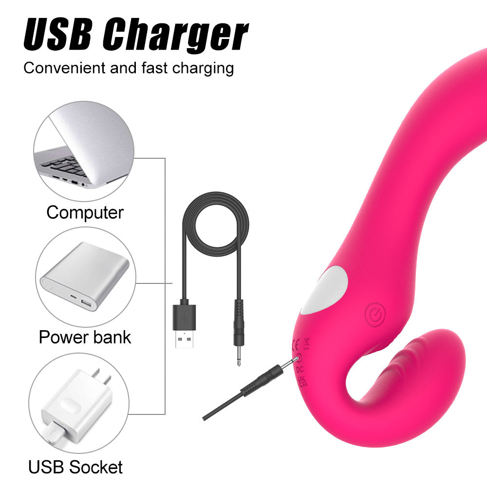 Roma-S Flapping strapless strap-on vbrator App control (7)