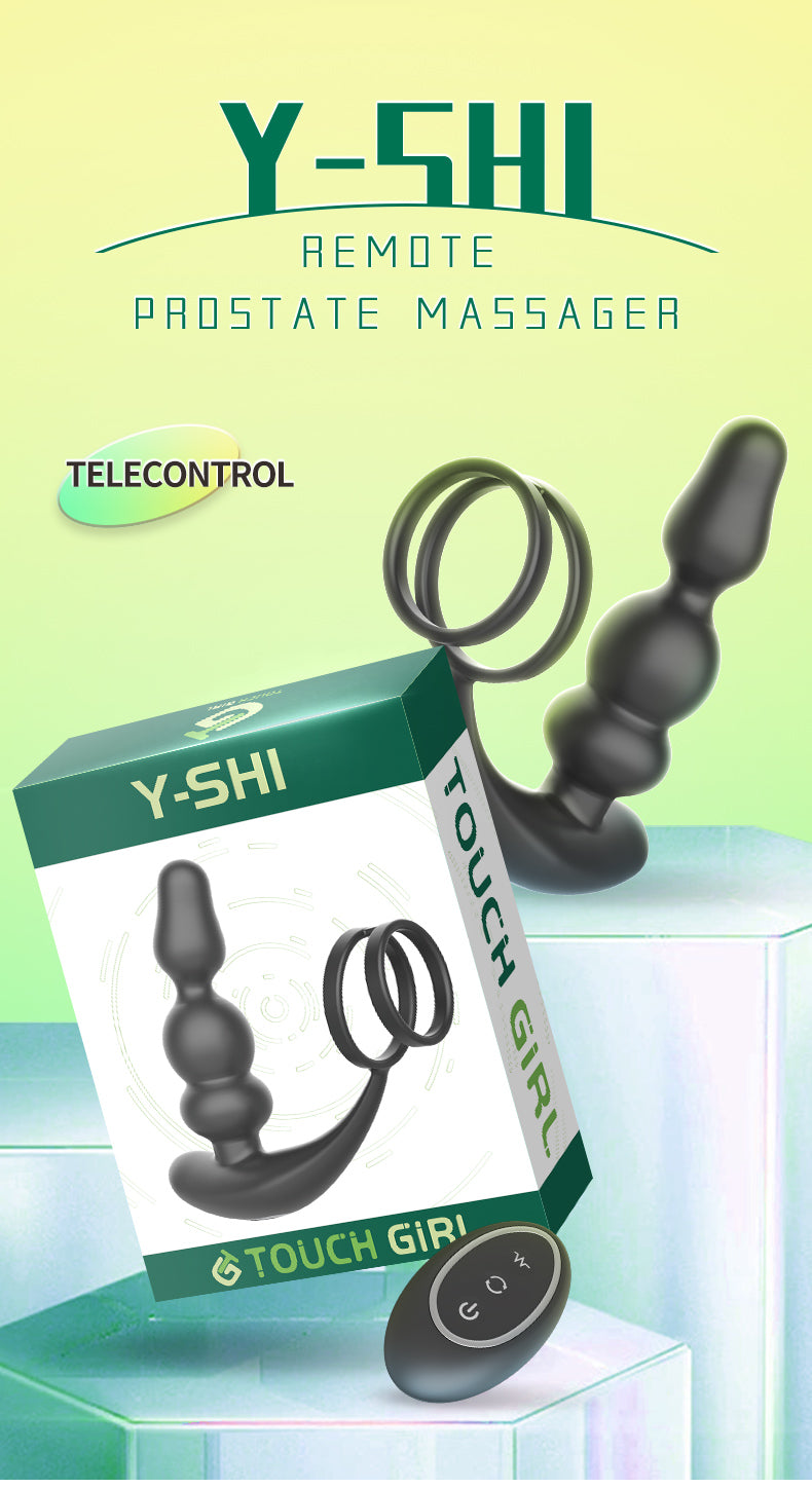 Touch Girl Y-SHI Remote prostate massager locking ring Noice anal orgasm (1)
