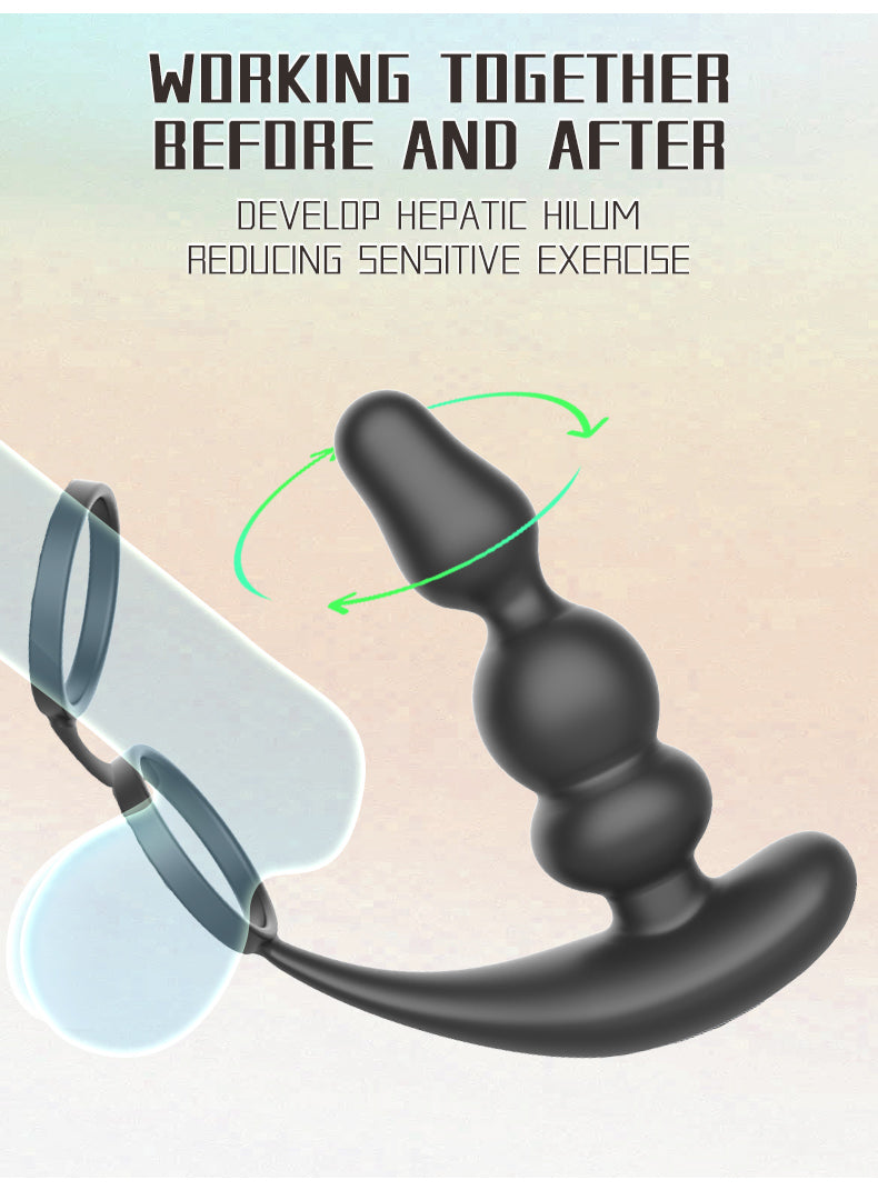 Touch Girl Y-SHI Remote prostate massager locking ring Noice anal orgasm (3)