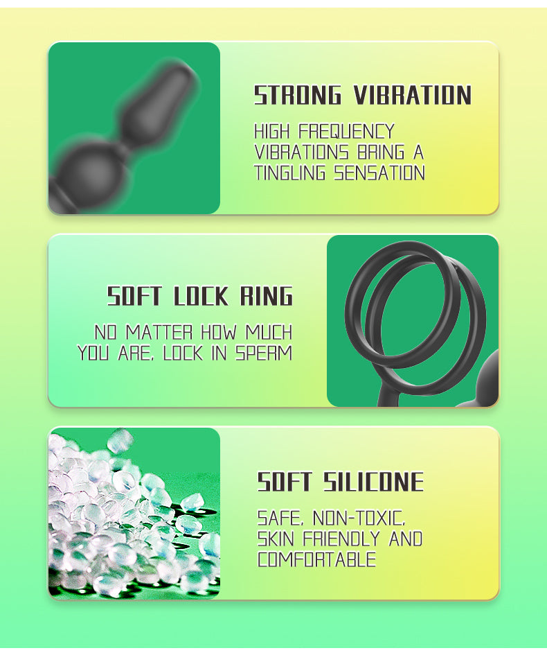 Touch Girl Y-SHI Remote prostate massager locking ring Noice anal orgasm (6)