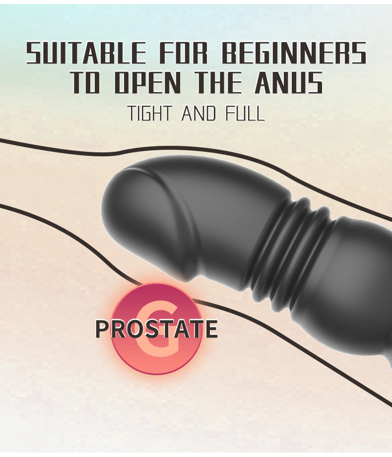 Touch girl Z-SHEN Retractable remote Prostate massager locking ring anal plug for man