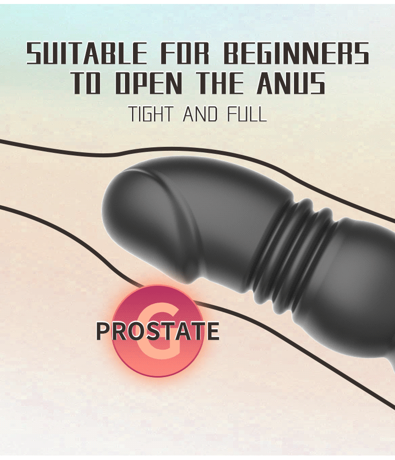 Touch girl Z-SHEN Retractable remote Prostate massager locking ring anal plug for man