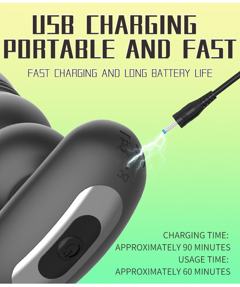 Touch girl Z-SHEN Retractable remote Prostate massager locking ring anal plug for man11