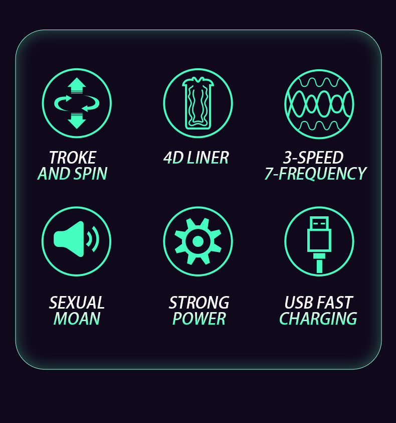 Touch gril G-Jiang Troke and spin Masturbation cup Fully Auto (3)